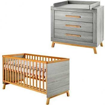 Schardt Miami Grigio Set lettino e fasciatoio