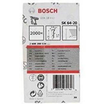 Bosch Professional Clavo Acero Sk64-20 38 Mm 2000 Unidades