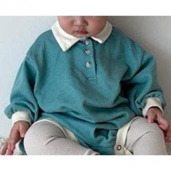 Newborn Long‑Sleeve Onesie 2022 – Baby Boy/Girl Polo Style