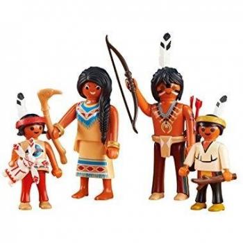 Playmobil Famiglia indiana con Casco di Alluminio
