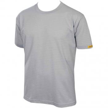 HB Tempex T-shirt ESD Conductive Cotton Knit Grigio Argento 2XL