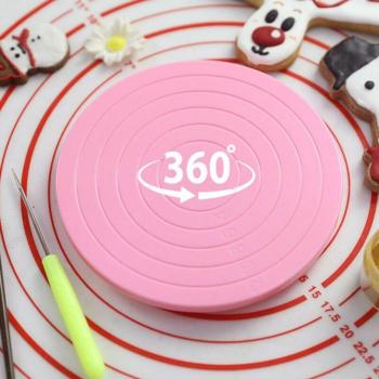 Plato de decoración para pasteles con giro de 360°