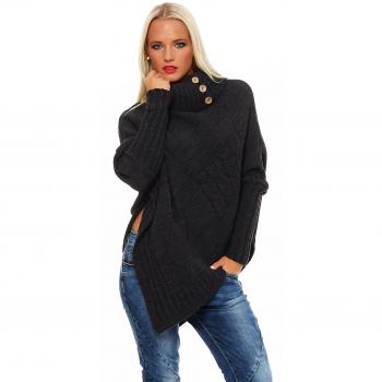Mississhop Umhang‑Überwurf aus Strick, Größe 36