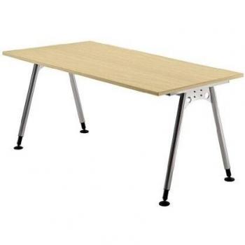 Scrivania Office Pro Atos 16S grigio 160x80 cm con regolazione di altezza