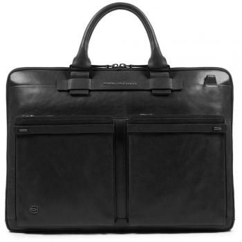 Piquadro Cube Schulrucksack, 42 cm, Schwarz