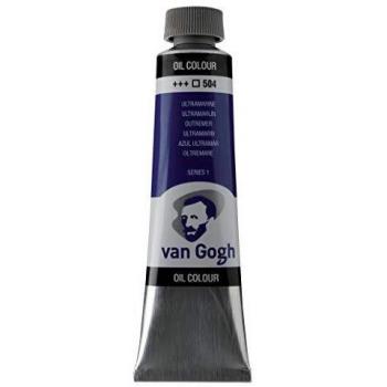 Huile de carthame Van Gogh – Bleu Outremer 504, 40 ml