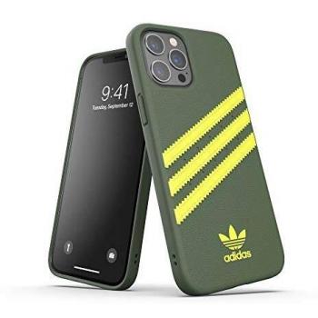 IPhone 12 Pro Max Schutzhülle von Adidas – Wild‑Pin/Acid‑Yellow, drop‑tested & raised edge