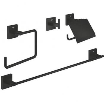 Kit d'accessoires Grohe Start Cube 4-en-1 noir mat