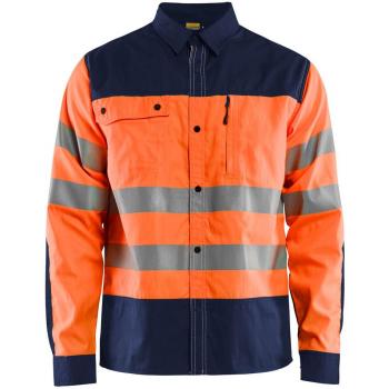 Chemise Haute Visibilité Blaklader 4XL Orange-Fluo et Marine