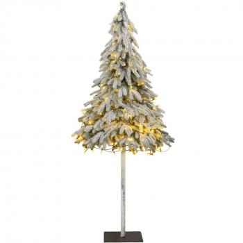 300 LEDs Flocked Snow Artificial Christmas Tree