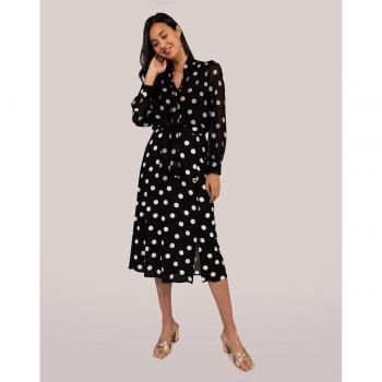 Falda midi con lunares Naf Naf