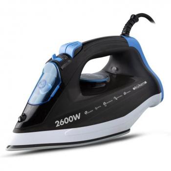 KUKEN 2600W Steam Iron – Stainless Steel Soleplate – 140 g/min – 320 ml Tank