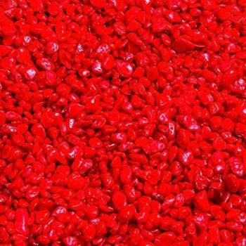 Gravier fluorescent rouge 1 kg pour aquarium