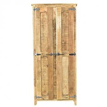 Garderobenschrank Frigo mit Kühlschrankgriffen, Höhe 180 cm aus Massivholz