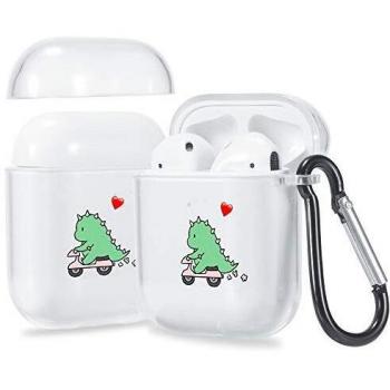 Cute Dinosaur Keychain AirPods Protector