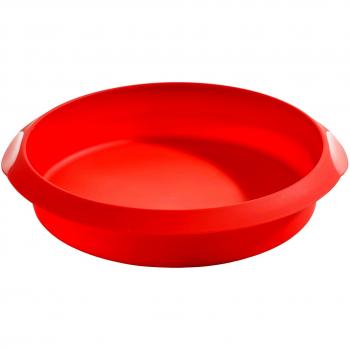Lékué Molde Redondo de Silicona 20 cm Rojo