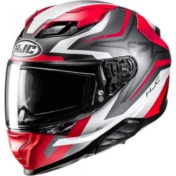 Casco Moto Integrale HJC F71 FES Grigio Bianco Rosso XS 54-55
