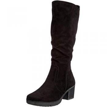 Softline Hohe Stiefel für Damen, Modell 25662-21, Schwarz, 39 EU