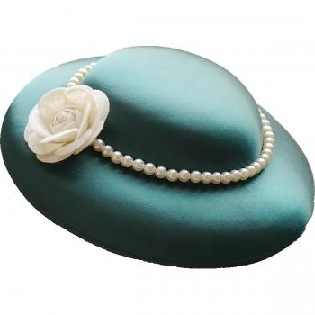 British Style Big Satin Cocktail Hat