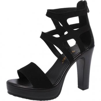 SAGACE Ladies Zipper High Heel Shoes