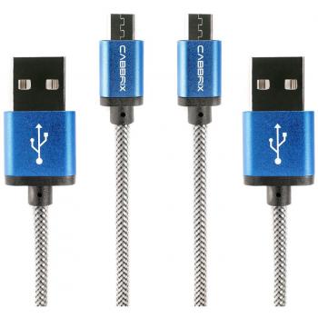 Micro USB Ladekabel CABBRIX® Blau [2-Pack] 1,5m