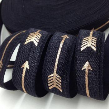 10 Yards elastisches Band mit gold