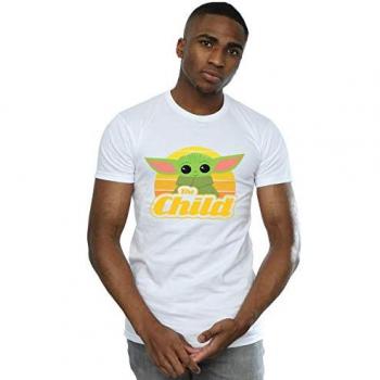 Herren T-Shirt The Mandalorian Retro M weiß