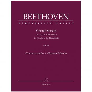 BEETHOVEN-Sonata Op. 26 en Lab Mayor Marcha Funeral para Piano (Urtext) (Del Mar)
