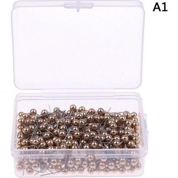 Tachuela plástica redonda 400 pcs con cabeza de acero y pin