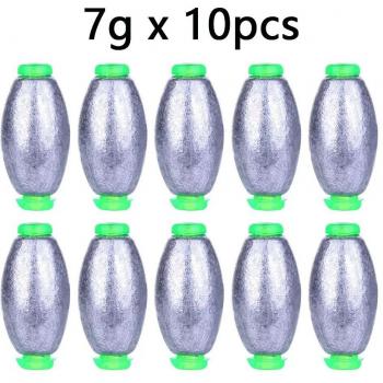 Fishing Weight Sinker Olive Shape 2g-30g (5pcs/10pcs)