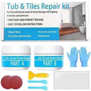 Bath & Shower Revive Kit – White 5oz Acrylic Porcelain Repair Set