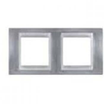 Marco Top 2 Elementos Cromo U66.004.210 Schneider Electric