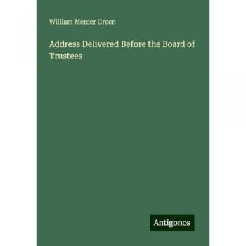 Address Delivered Before the Board of Trustees