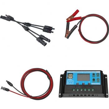 Panneau solaire extensible 12V/24V 10A/20A/30A, gestion PWM