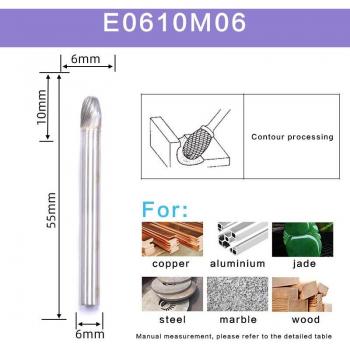 Multi‑Outil Tête E – Coupe, Sculpture et Broyeur