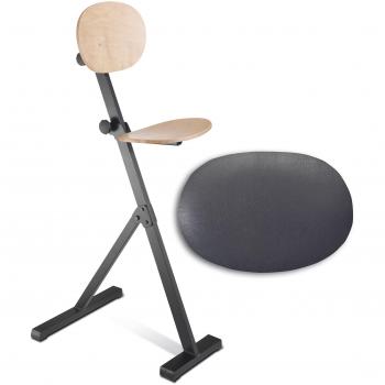 Siège assis-debout ErgoPlus en Skai-Kunstleder