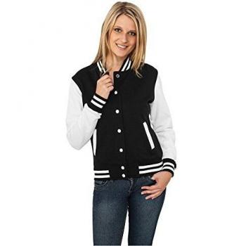 Urban Classics 2-Tone College Collegejacke schwarz weiß