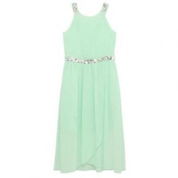 S.Oliver Elegantes Midikleid aus Chiffon, verziert mit Pailletten