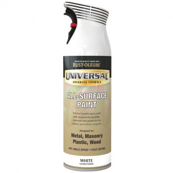 Rust-Oleum Universal Spray Paint Gloss White 400ml