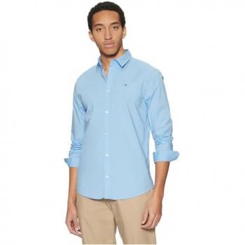 Original Tommys Blue Slim Fit Hemd – Herren, Größe L, N-Gr – Tommy Jeans