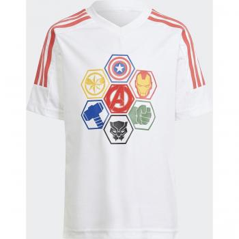Camiseta Infantil Vengadores de Marvel con Estilo Adidas