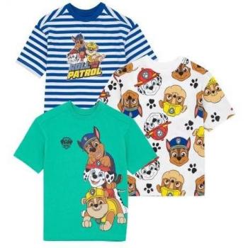 Paw Patrol T-shirt voor Kinderen (3-pack) 6-7 Jaar zwart