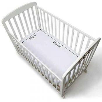 Niimo Set Lenzuola Bianco per Lettino Neonato 70x140