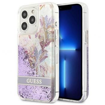 Custodia Protettiva Guess iPhone 13 Pro Max Fiori e Glitter