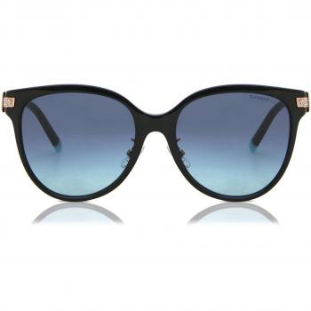 Aziatisch design zwarte dames zonnebril TF4193BF