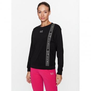 EA7 Sudadera Sin Capucha Negra para Ella
