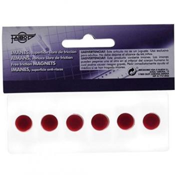 BLISTER 6 IMANES 10MM ROJO