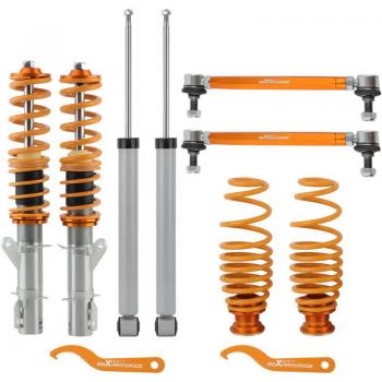 SpeedBoost Coilovers – VW Golf Mk4/Mk5 (incl GTI) Performance Lowering Kit