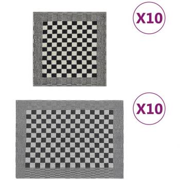 Free Dies Set 20 piezas en algodón blanco y negro