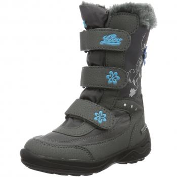Lico Mädchen Mary V Schneestiefel, (GRAU/Türkis), 33 EU